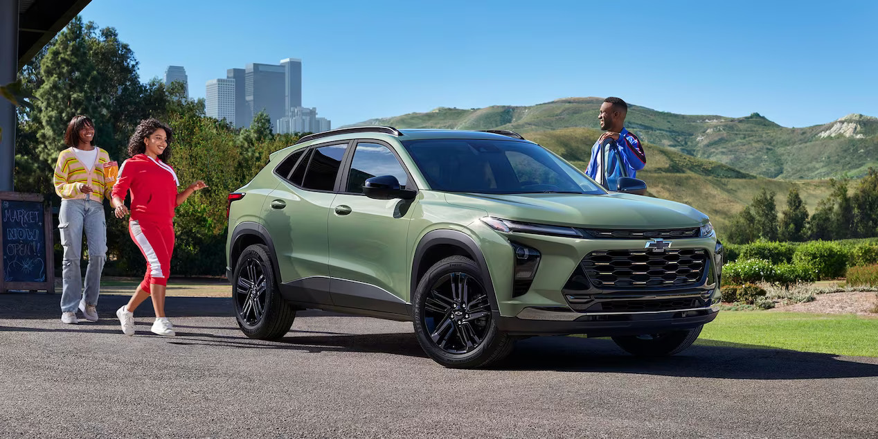 2026 Chevrolet Trax with people outside