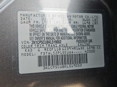 2019 Nissan Kicks SV