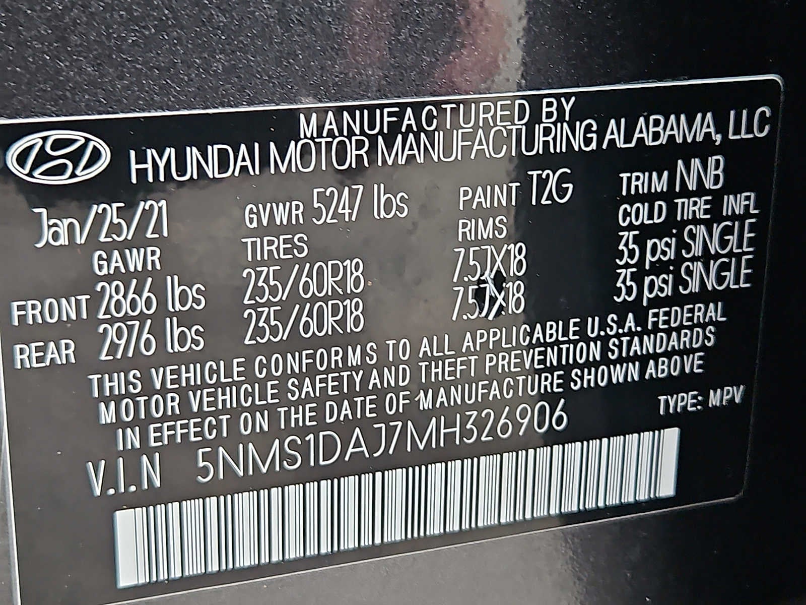 2021 Hyundai Santa Fe SE