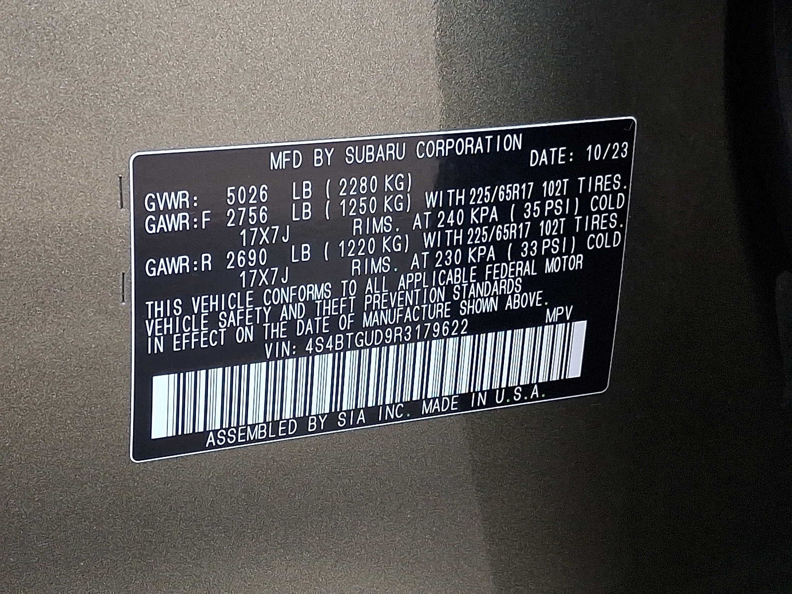 2024 Subaru Outback Wilderness