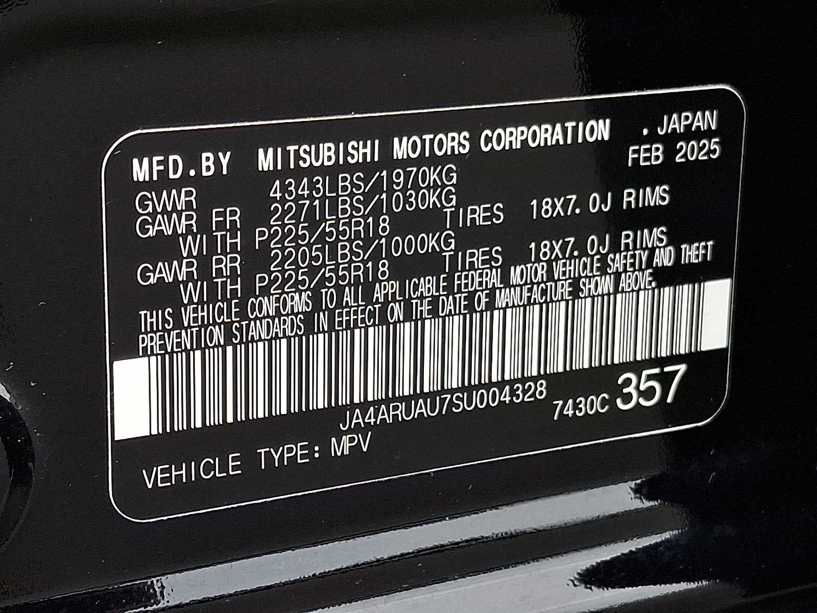 2025 Mitsubishi Outlander Sport LE