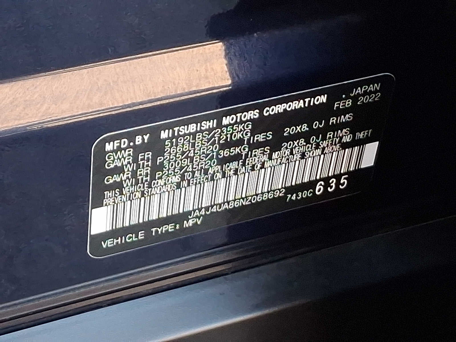 2022 Mitsubishi Outlander Black Edition