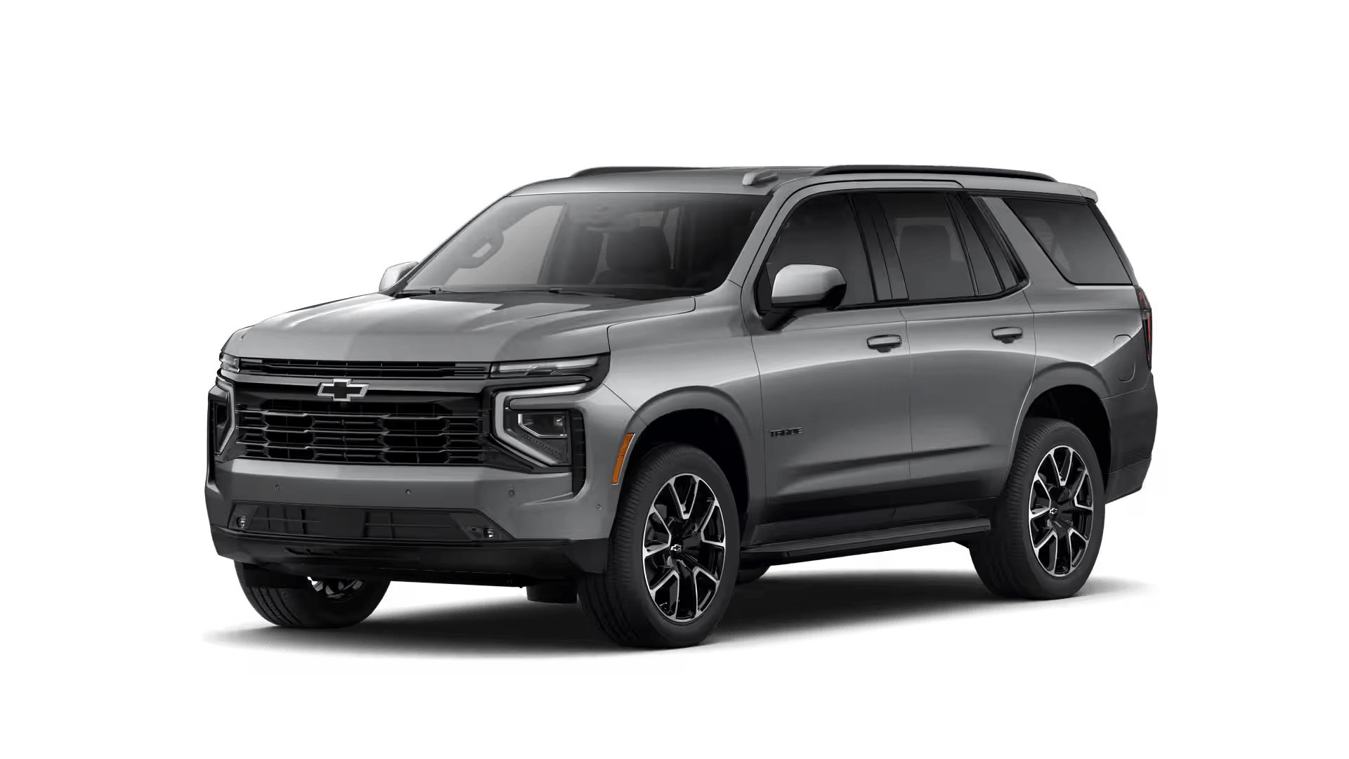 2026 Chevrolet Tahoe RST trim with blacked out exterior accents and black alloy wheels