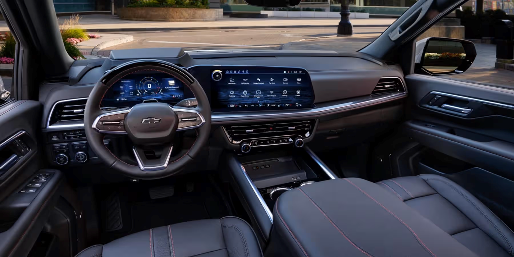 The 17.7-inch diagonal center touch-screen inside the 2026 Chevrolet Tahoe