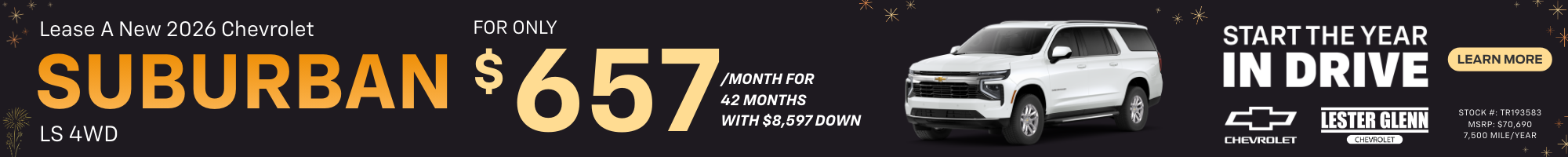 2025 Chevrolet Suburban Specials