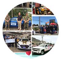 An image collage of the Lester Glenn family