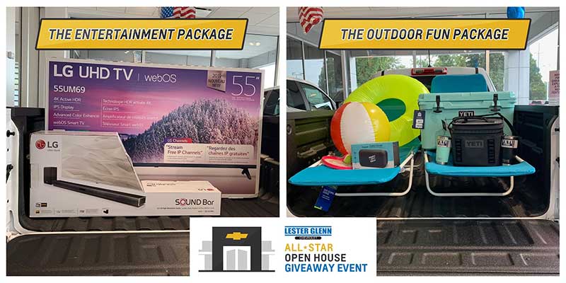 Lester Glenn Chevrolet open house giveaway prizes