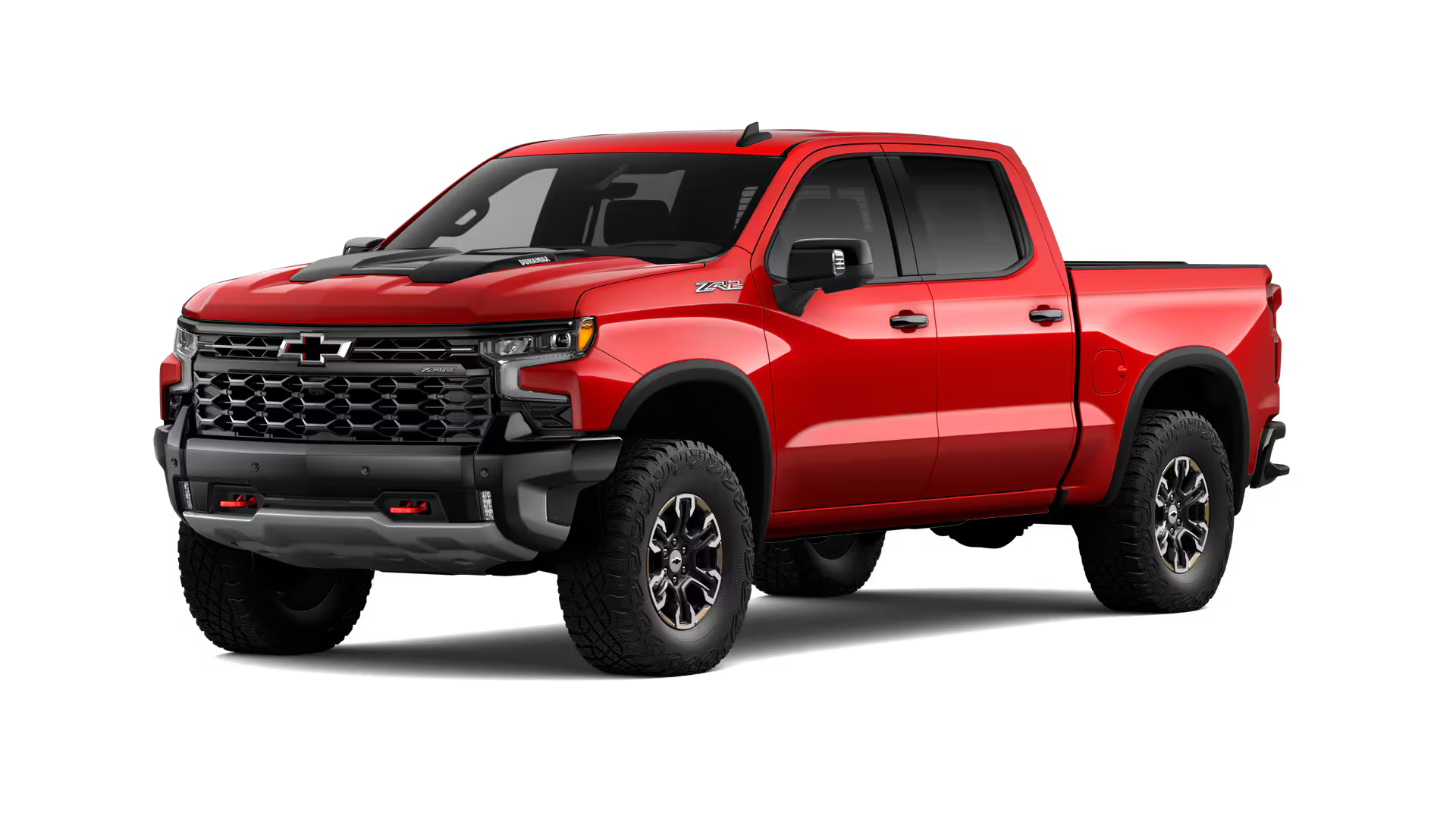 Extreme off-road 2026 Chevrolet Silverado 1500 ZR2 trim with Multimatic dampers and mud-terrain tires